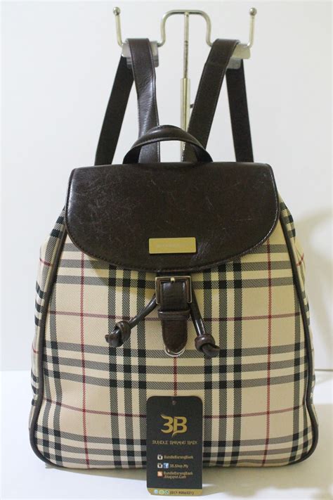 authentic burberry backpack.